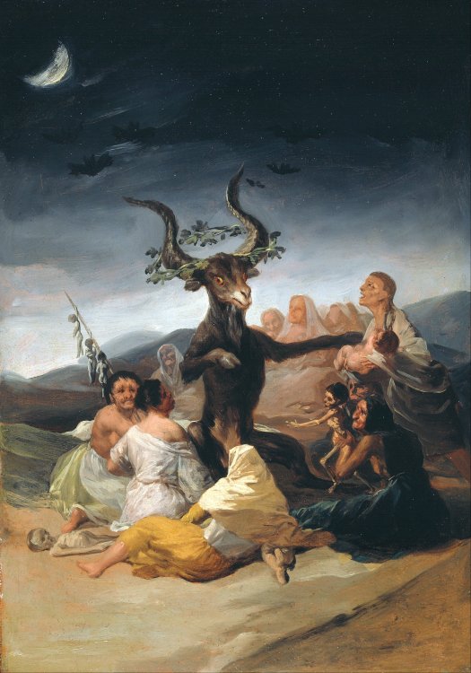 Francisco de Goya. The Witches’ Sabbath (1797–1798). Photo source: Google Arts & Culture.