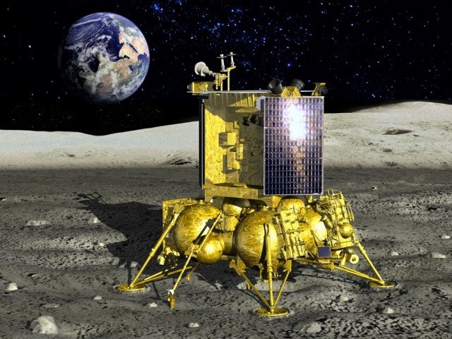 Luna-25 lunar station 