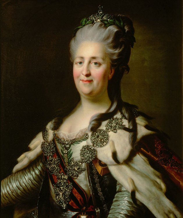 J. B. von Lampi the Elder. Portrait of Catherine II. 1780s. Museum of Fine Arts, Vienna. Source: Wikipedia / Museum of Fine Arts