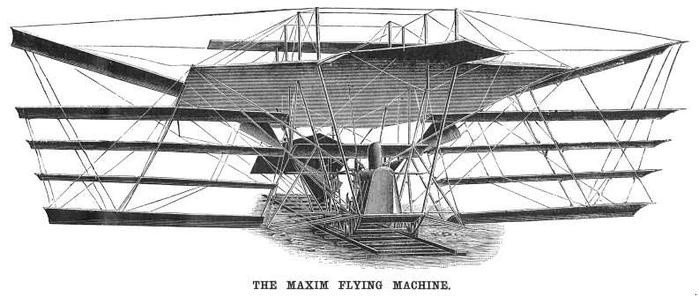 18 июня 1894 года в Англии поднялся в воздух самолет с паровым двигателем