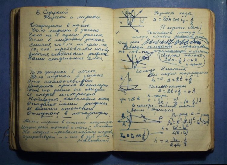 13 октября 1959 года «Литературная газета» напечатала стихотворение Бориса Слуцкого «Физики и лирики» 