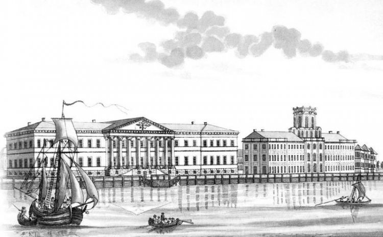 St. Petersburg Academy of Sciences. 1745. Photo source: Litres