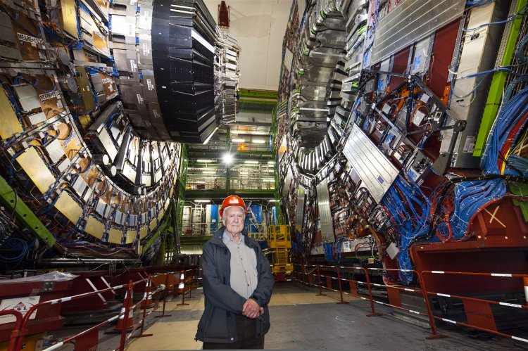 Peter Higgs at CERN, 2008 