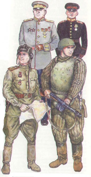 В 1943 г. вышел указ Президиума Верховного Совета о знаках различия для Красной Армии