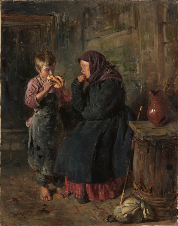V. E. Makovsky. The Meeting. 1883. The State Tretyakov Gallery