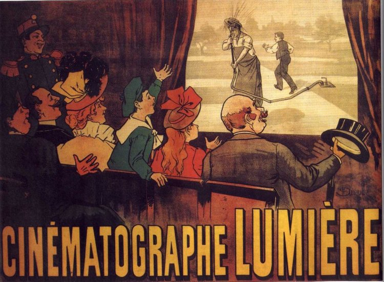 В 1895 г. в Париже состоялся первый в истории киносеанс