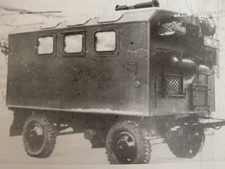 During the World War II the RIBI developed equipment and technology for baking bread in the field conditions. The equipment included such special kinds of bakeries as mobile bakeries on trailers and naval bakeries (placed on ships). Light mobile bakeries on single axle trailers (the so-called KPN ovens) developed at All-Union Research Institute of the Baking Industry (designed by G.E. Nudelman, V.V. Komarov and G.I. Pischurin) were widely used in the active army.Photo: RIBI.