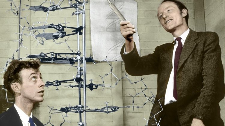 James Watson with Francis Crick